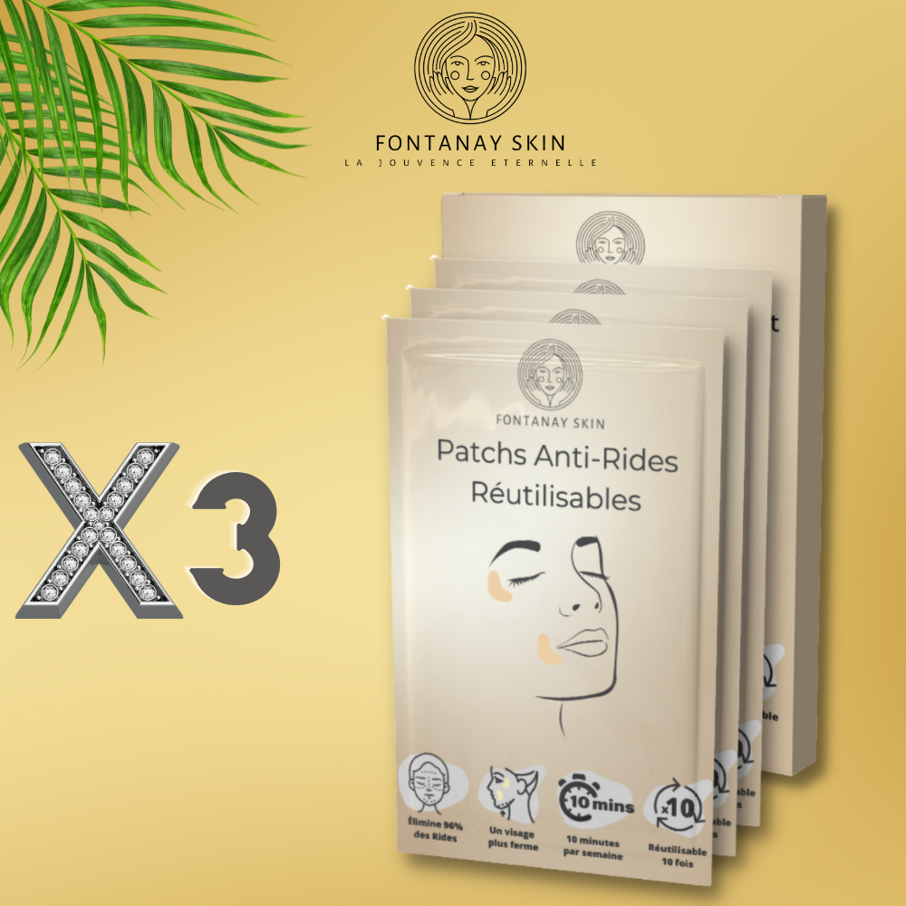 Pack Patchs Visage Anti-Rides Fontanay™ Réutilisables