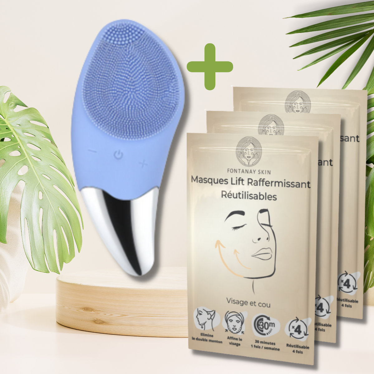 Brosse Nettoyante et Stimulante Visage FontanaySkin™