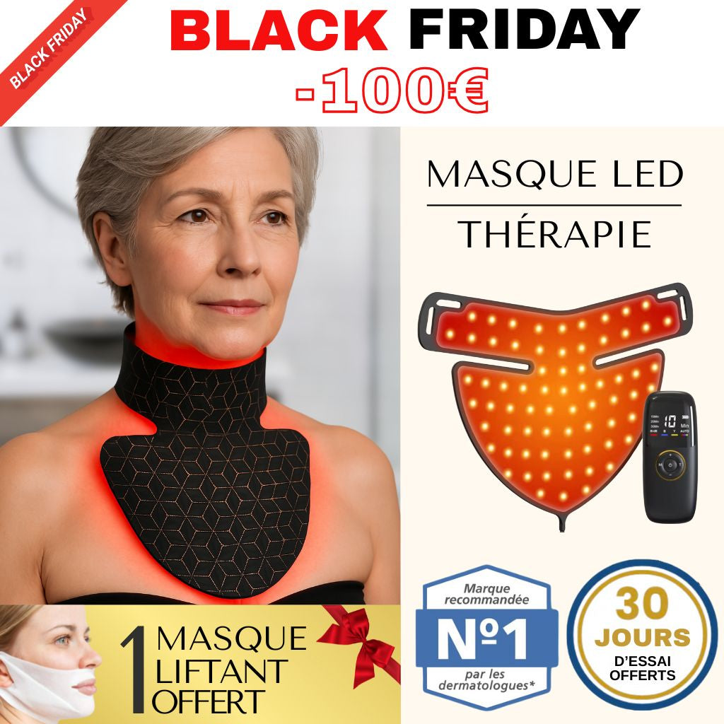 Masque LED Anti-Âge Pro - Cou et Décolleté